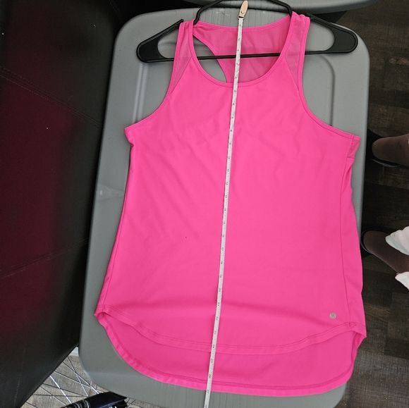 Layer 8 pink tank top racer back see through back active wear activewear layer8 - Picture 7 of 7